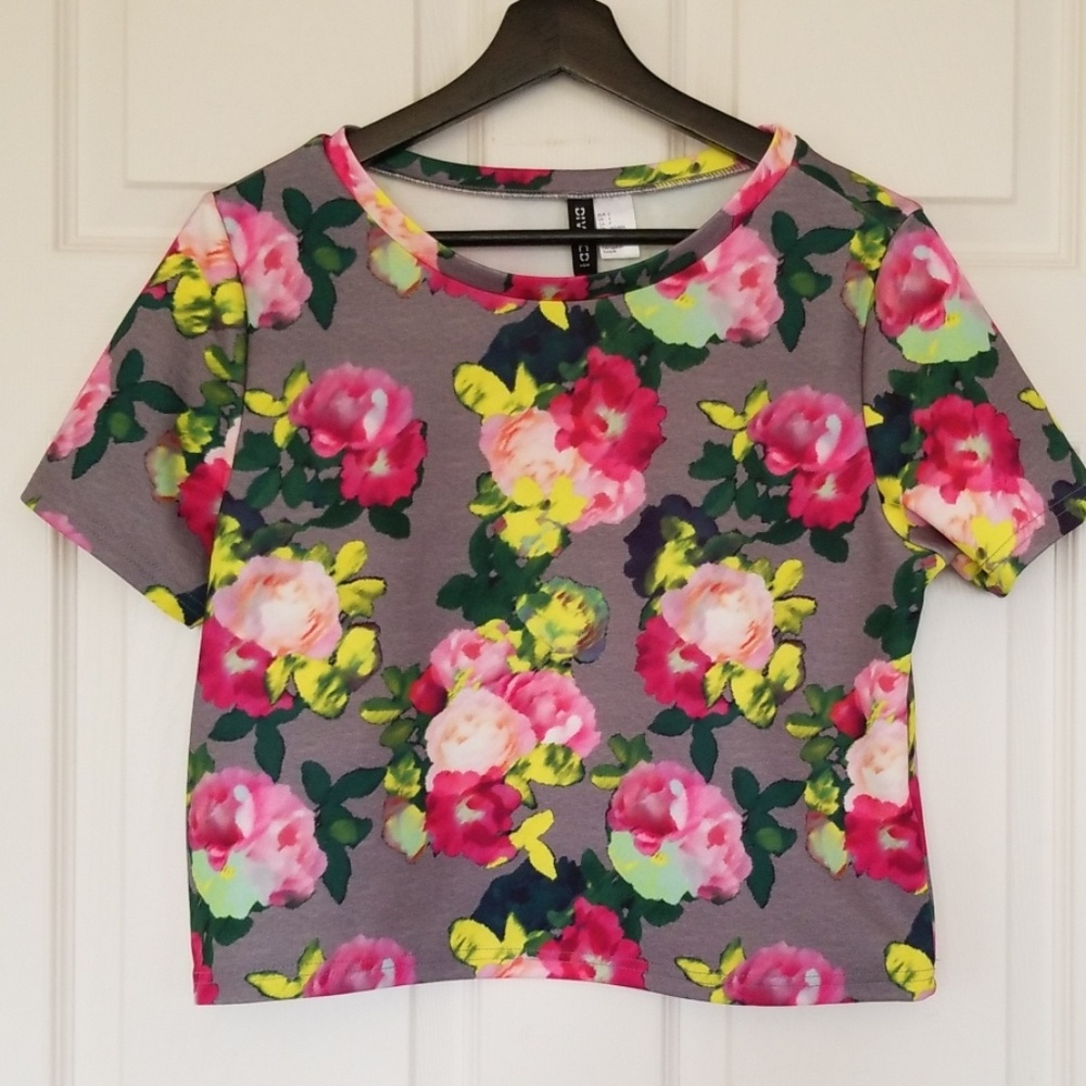 Divided crop top